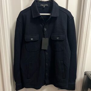 Robert Barakett Dark Navy Button-Up Jacket